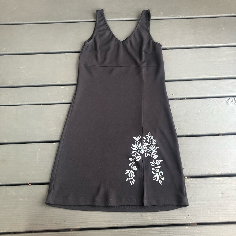 Sexy black formal mini dress